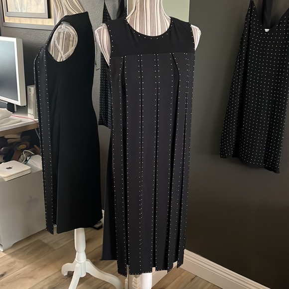 🔥Joseph Ribkoff, black dress, jewels, size 8